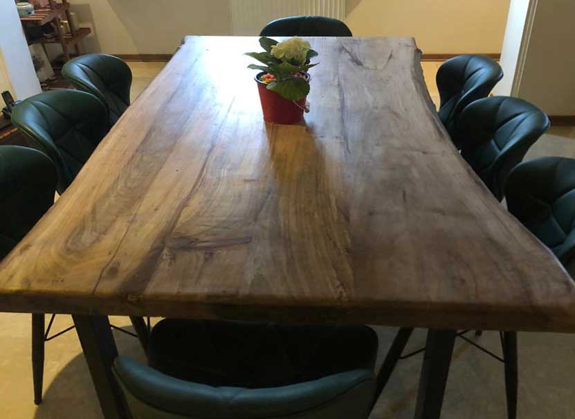 میز تمام چوب گردو
